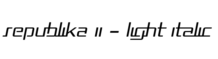 Republika II - Light Italic  Fuentes Gratis Descargar