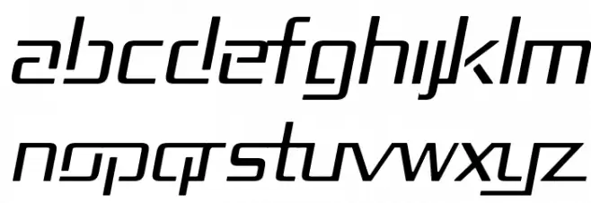 Republika II - Light Italic Шрифта ВЕРХНИЙ