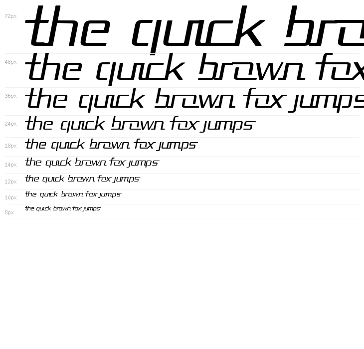 Republika II - Light Italic Waterfall