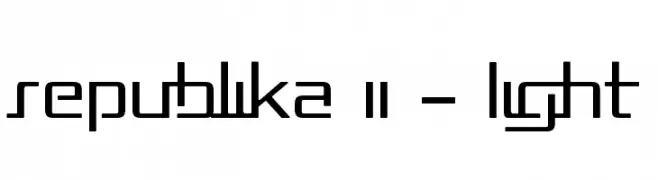 Republika II - Light  baixar fontes gratis