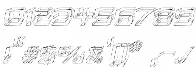 Republika II - Sketch Italic Font OTHER CHARS