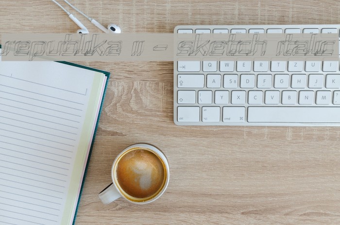 Republika II - Sketch Italic Example 1