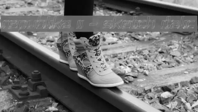 Republika II - Sketch Italic Font examples