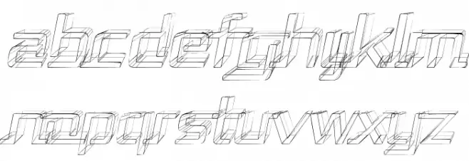 Republika II - Sketch Italic Шрифта строчной