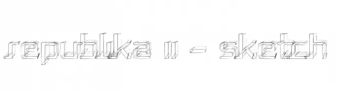 Republika II - Sketch  Frei Schriftart Herunterladen