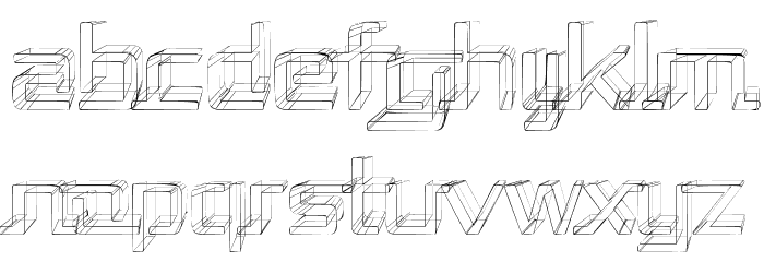 Republika II - Sketch Font LOWERCASE