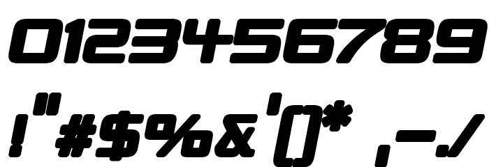 Republika II - Ultra Italic Font OTHER CHARS
