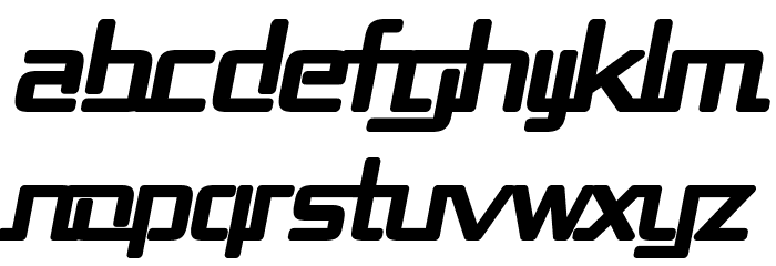 Republika II - Ultra Italic Font LOWERCASE
