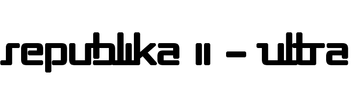 Republika II - Ultra Font