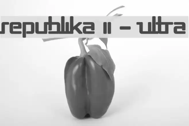 Republika II - Ultra Font examples