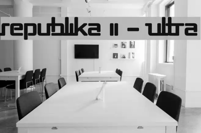 Republika II - Ultra Font examples