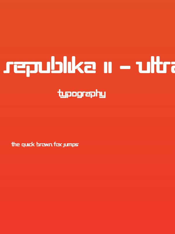 Republika II - Ultra Poster