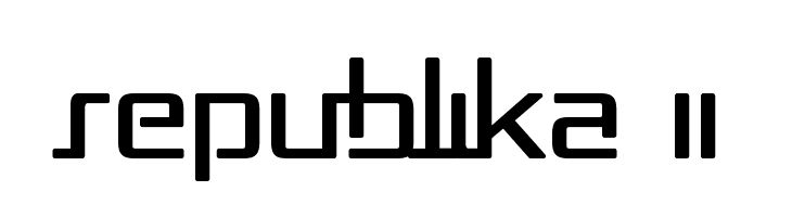 Republika II  免费字体下载