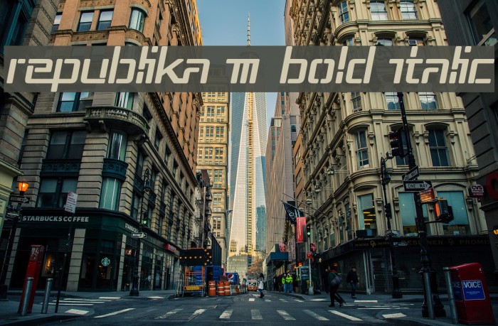 Republika III Bold Italic Example 3