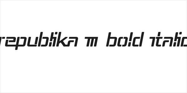 Republika III Bold Italic Logo