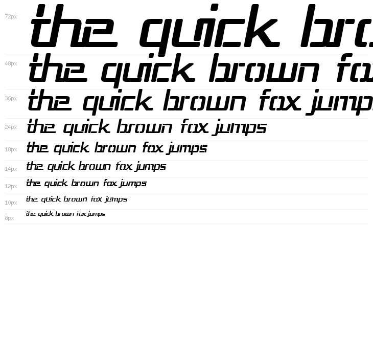 Republika III Bold Italic Waterfall