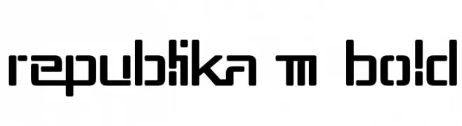 Republika III Bold  Free Fonts Download