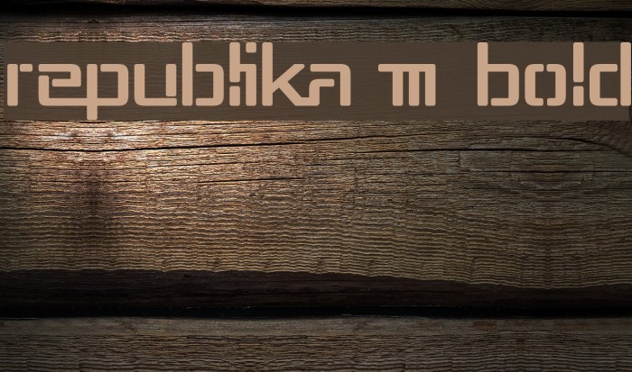 Republika III Bold Font examples