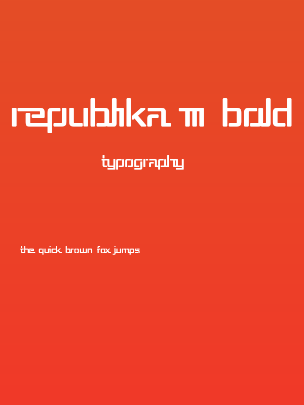 Republika III Bold Poster