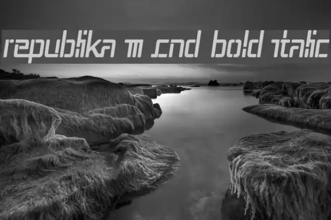 Republika III Cnd Bold Italic Font examples