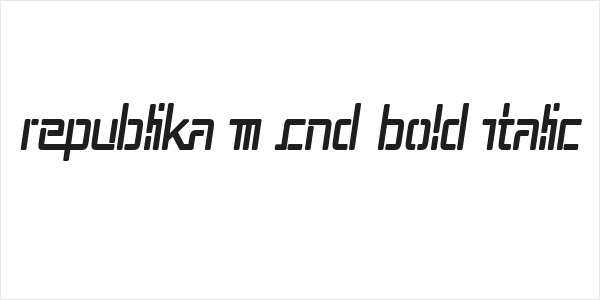 Republika III Cnd Bold Italic Logo