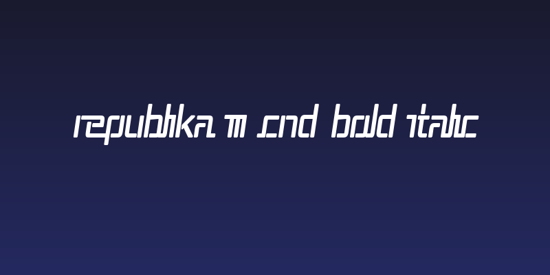 Republika III Cnd Bold Italic Social Header