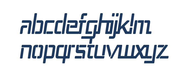 Republika III Cnd Bold Italic Lowercase