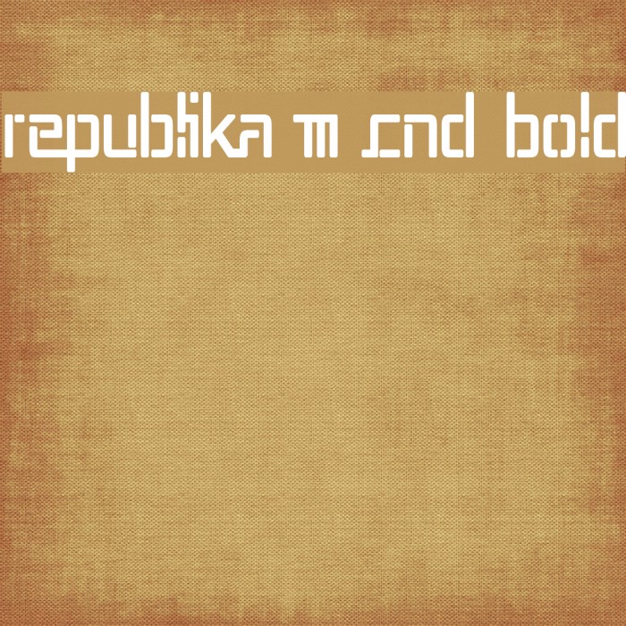 Republika III Cnd Bold Example 3