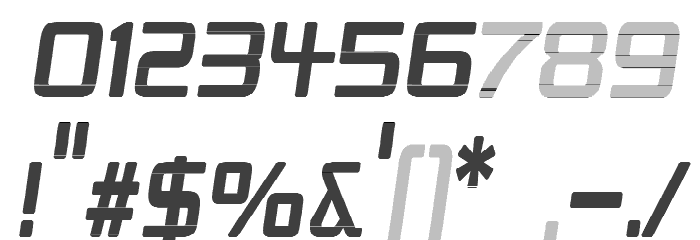 Republika III Cnd - Haze Italic Font OTHER CHARS