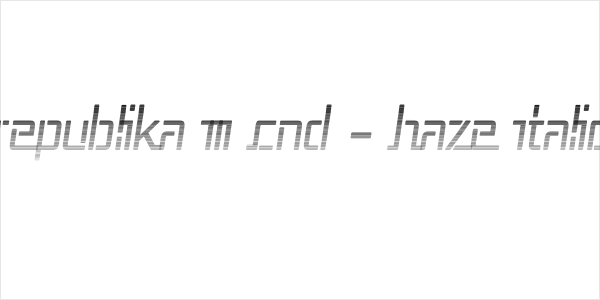 Republika III Cnd - Haze Italic Logo
