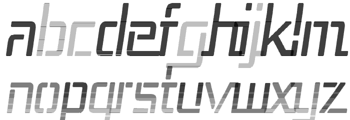 Republika III Cnd - Haze Italic Font LOWERCASE