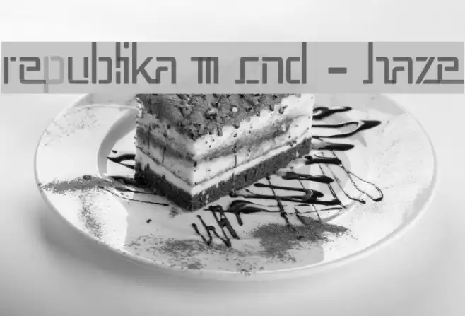 Republika III Cnd - Haze Font examples