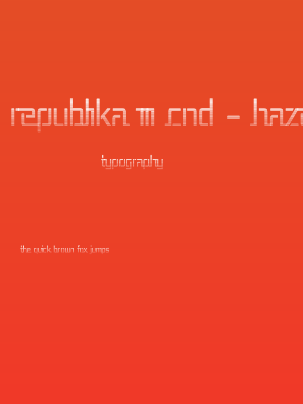 Republika III Cnd - Haze Poster