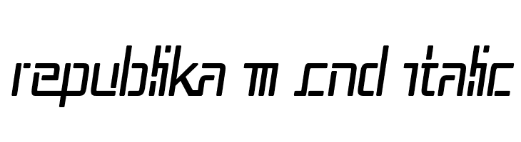 Republika III Cnd Italic Schriftart