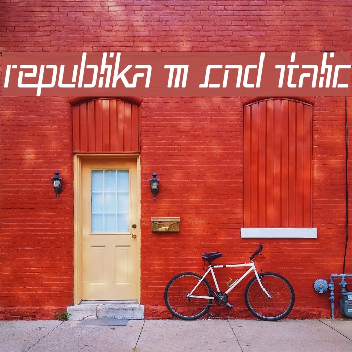 Republika III Cnd Italic Font examples