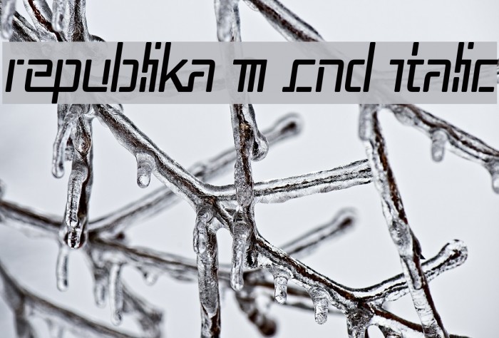 Republika III Cnd Italic Font examples