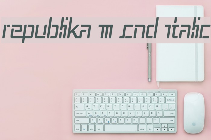 Republika III Cnd Italic Font examples