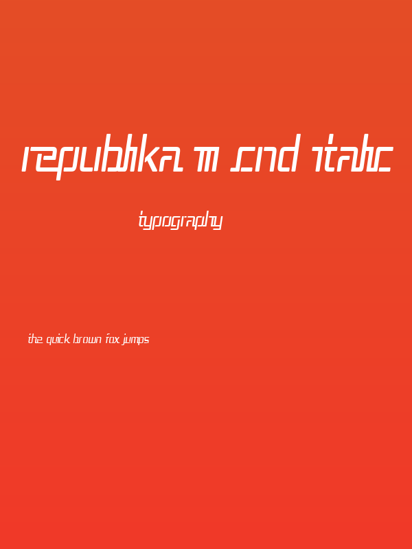 Republika III Cnd Italic Poster