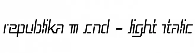 Republika III Cnd - Light Italic  baixar fontes gratis