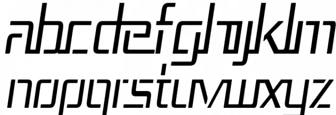 Republika III Cnd - Light Italic Caratteri MAIUSCOLE