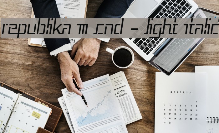 Republika III Cnd - Light Italic Example 1