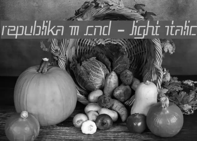 Republika III Cnd - Light Italic Font examples