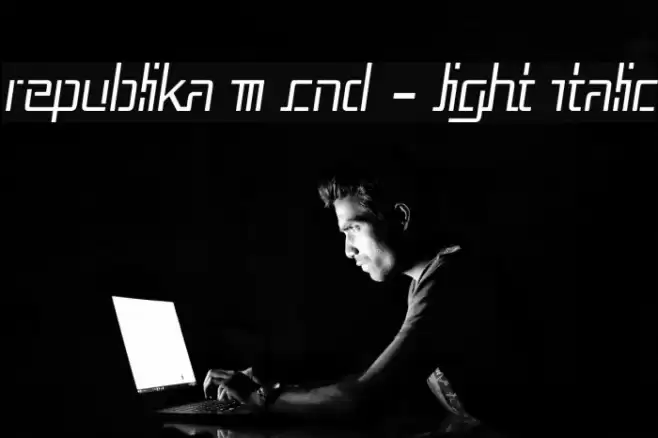 Republika III Cnd - Light Italic Font examples