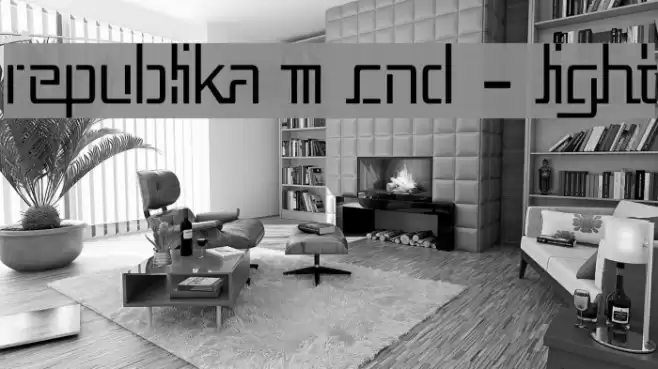 Republika III Cnd - Light Font examples