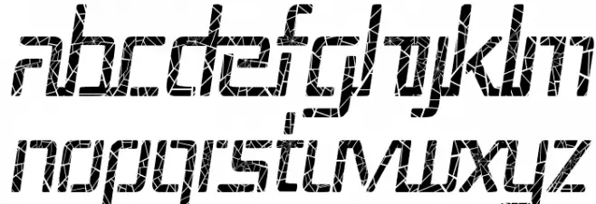 Republika III Cnd - Shatter Italic Шрифта ВЕРХНИЙ