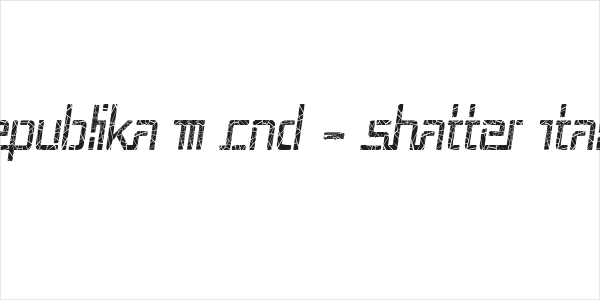 Republika III Cnd - Shatter Italic Logo
