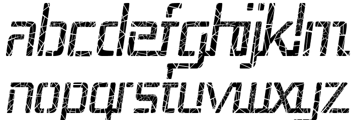 Republika III Cnd - Shatter Italic Font LOWERCASE