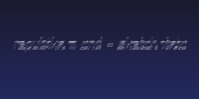 Republika III Cnd - Sketch Italic Social Header