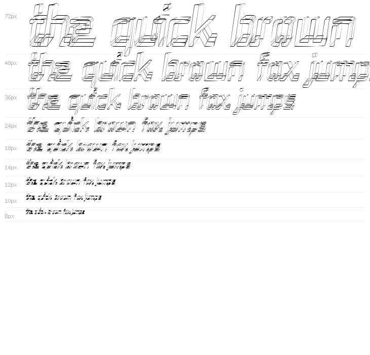 Republika III Cnd - Sketch Italic Waterfall