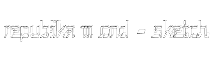 Republika III Cnd - Sketch Font